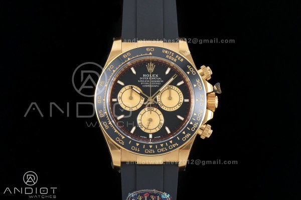 Daytona 126518 VF 1:1 Best Edition Black/YG Dial o...