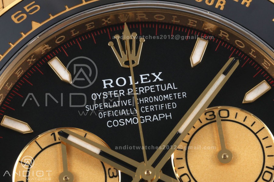 Daytona 126518 VF 1:1 Best Edition Black/YG Dial on Oysterflex Strap DD4131