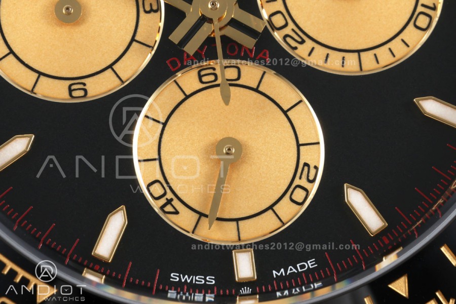 Daytona 126518 VF 1:1 Best Edition Black/YG Dial on Oysterflex Strap DD4131