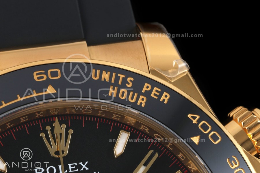 Daytona 126518 VF 1:1 Best Edition Black/YG Dial on Oysterflex Strap DD4131