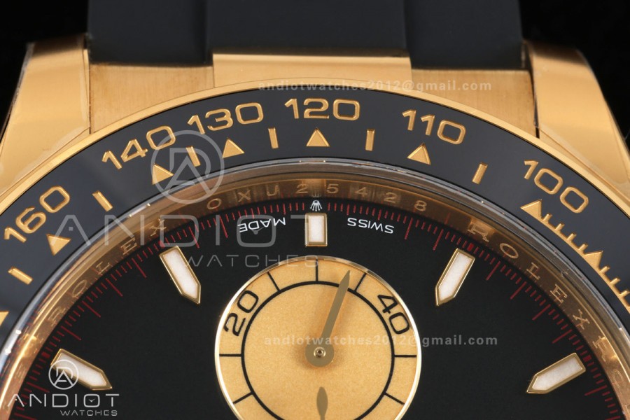 Daytona 126518 VF 1:1 Best Edition Black/YG Dial on Oysterflex Strap DD4131