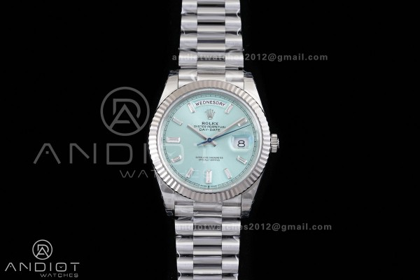 DayDate 40 228239 VSF 1:1 Best Edition Ice Blue Cr...