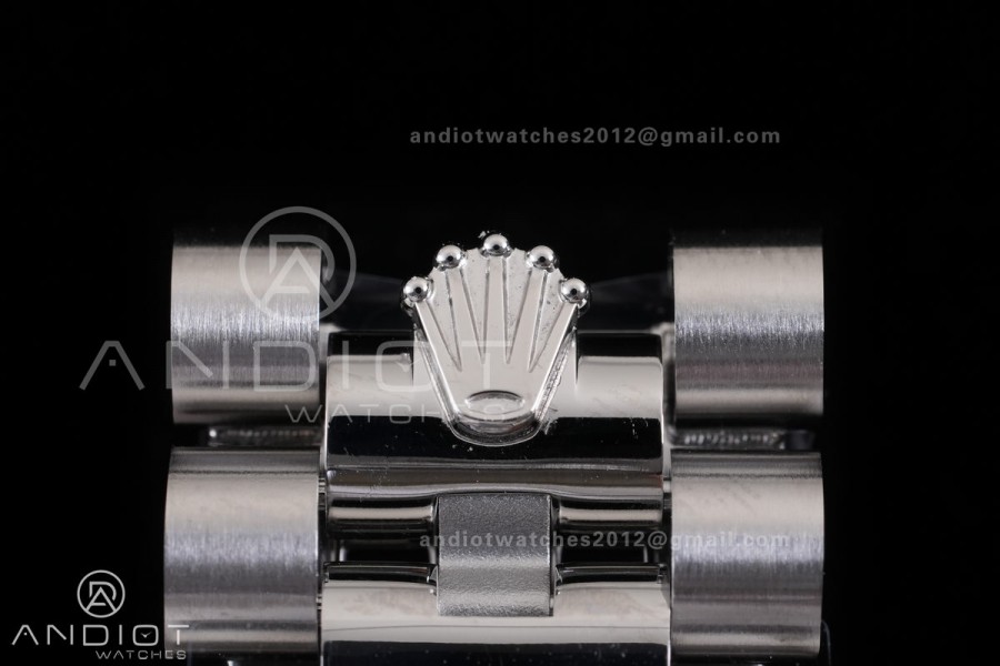 DayDate 40 228239 VSF 1:1 Best Edition Ice Blue Crystal Dial on President Bracelet VS3255 V2