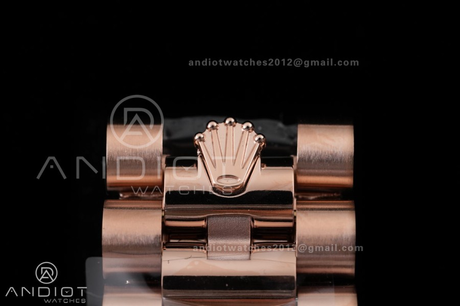 DayDate 40 228235 VSF 1:1 Best Edition RG Crystal Dial on President Bracelet VS3255 V2