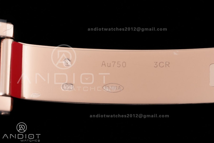 DayDate 40 228235 VSF 1:1 Best Edition RG Crystal Dial on President Bracelet VS3255 V2