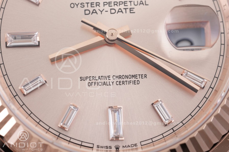 DayDate 40 228235 VSF 1:1 Best Edition RG Crystal Dial on President Bracelet VS3255 V2