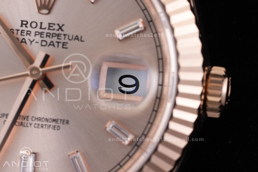 DayDate 40 228235 VSF 1:1 Best Edition RG Crystal Dial on President Bracelet VS3255 V2