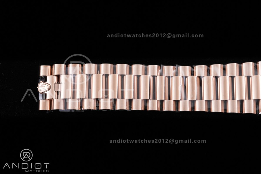 DayDate 40 228235 VSF 1:1 Best Edition White MOP Crystal Dial on President Bracelet VS3255 V2