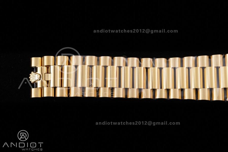 DayDate 40 228238 VSF 1:1 Best Edition White MOP Crystal Dial on President Bracelet VS3255 V2