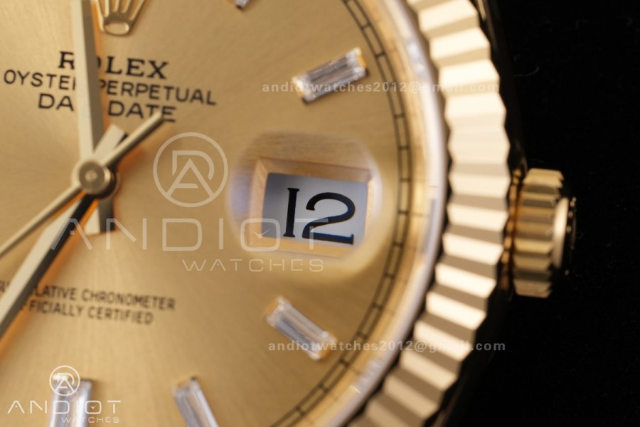 DayDate 40 228238 VSF 1:1 Best Edition YG Crystal Dial on President Bracelet VS3255 V2