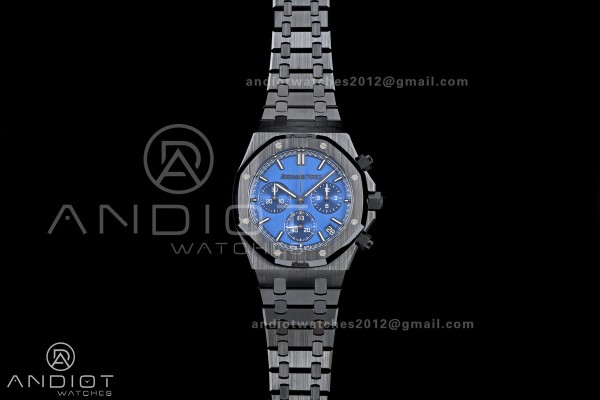 Royal Oak Chrono 26240 Real Ceramic DDF 1:1 Best Edition Blue Dial On Ceramic Bracelet Super Clone DD4401