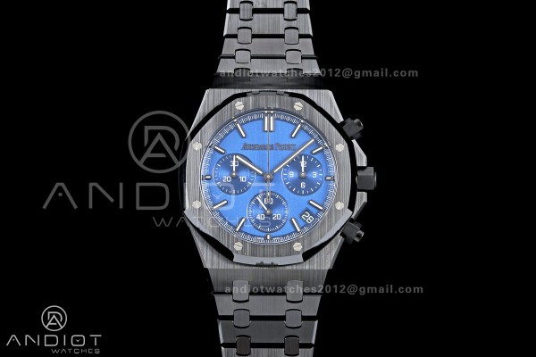 Royal Oak Chrono 26240 Real Ceramic DDF 1:1 Best Edition Blue Dial On Ceramic Bracelet Super Clone DD4401