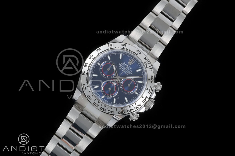 Daytona 126509 BTF 1:1 Best Edition Blue Dial on SS Braclet DD4131 (Weighted)