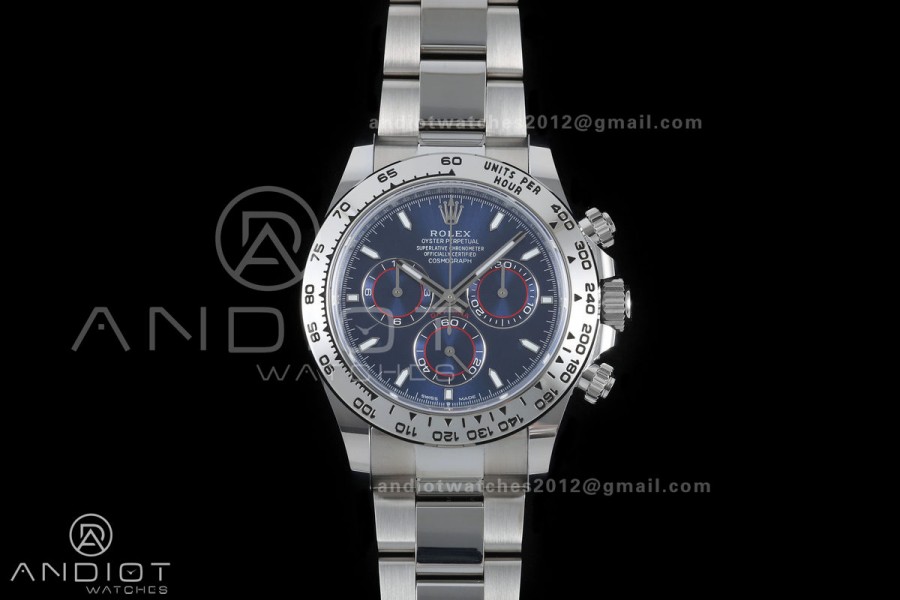 Daytona 126509 BTF 1:1 Best Edition Blue Dial on SS Braclet DD4131 (Weighted)