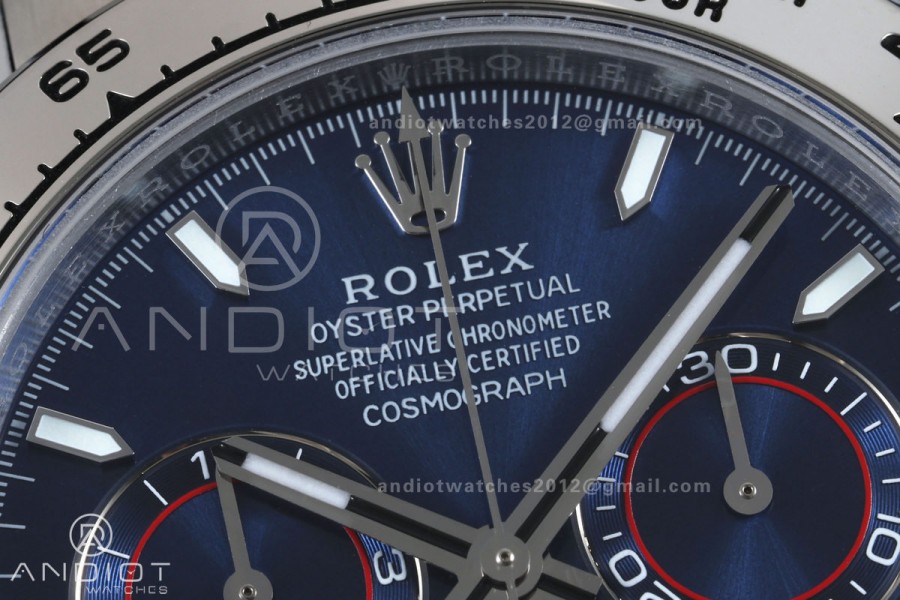 Daytona 126509 BTF 1:1 Best Edition Blue Dial on SS Braclet DD4131 (Weighted)