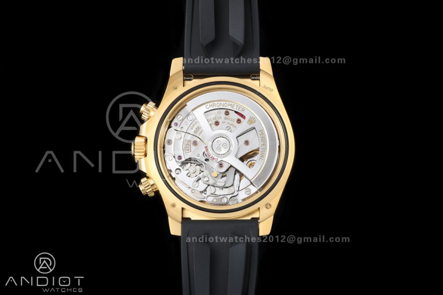 Daytona 126518 BTF 1:1 Best Edition YG/Black Dial on Oysterflex Strap DD4131 (Weighted)