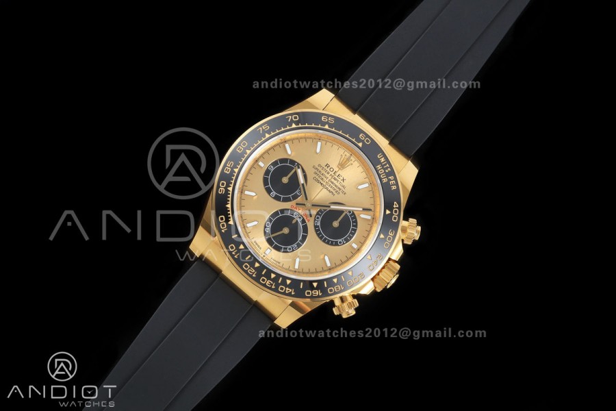 Daytona 126518 BTF 1:1 Best Edition YG/Black Dial on Oysterflex Strap DD4131 (Weighted)