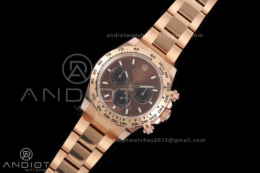 Daytona 126505 BTF 1:1 Best Edition Brown/Black Dial on RG Braclet DD4131 (Weighted)
