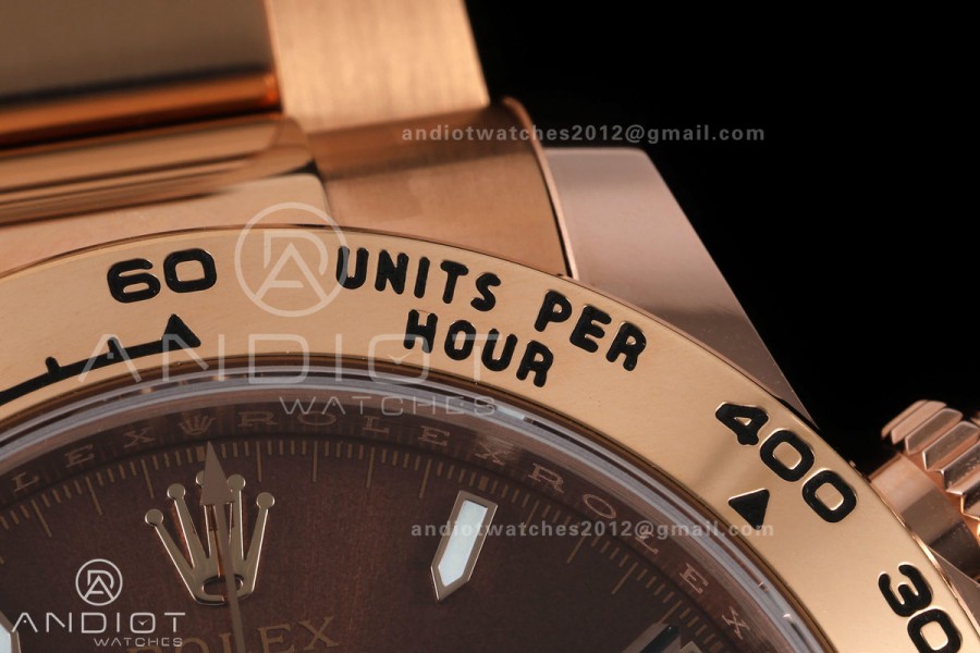 Daytona 126505 BTF 1:1 Best Edition Brown/Black Dial on RG Braclet DD4131 (Weighted)