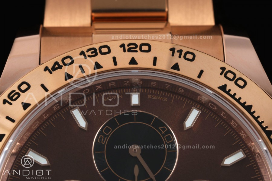 Daytona 126505 BTF 1:1 Best Edition Brown/Black Dial on RG Braclet DD4131 (Weighted)