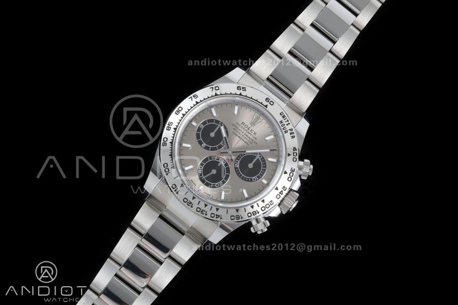 Daytona 126509 BTF 1:1 Best Edition Gray/Black Dial on SS Braclet DD4131 (Weighted)