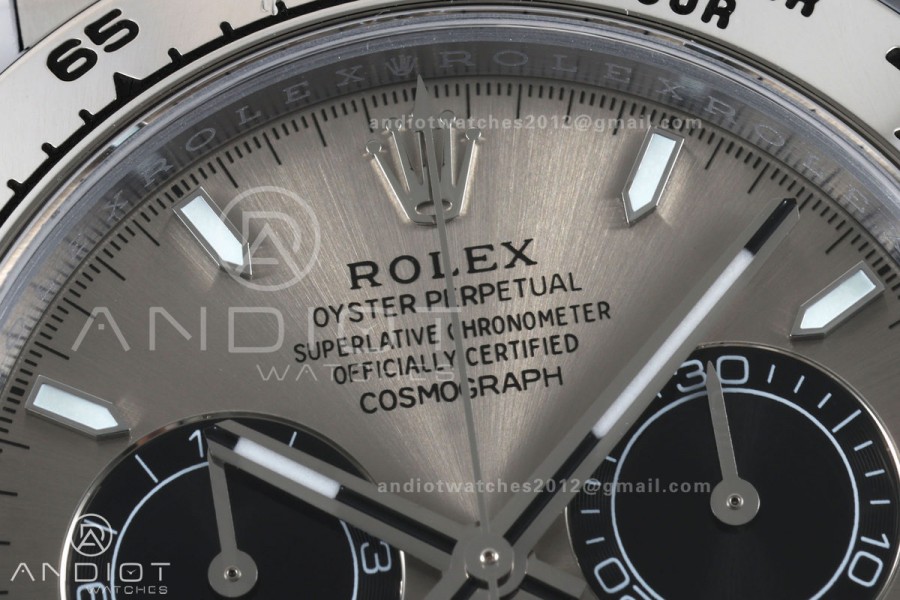 Daytona 126509 BTF 1:1 Best Edition Gray/Black Dial on SS Braclet DD4131 (Weighted)
