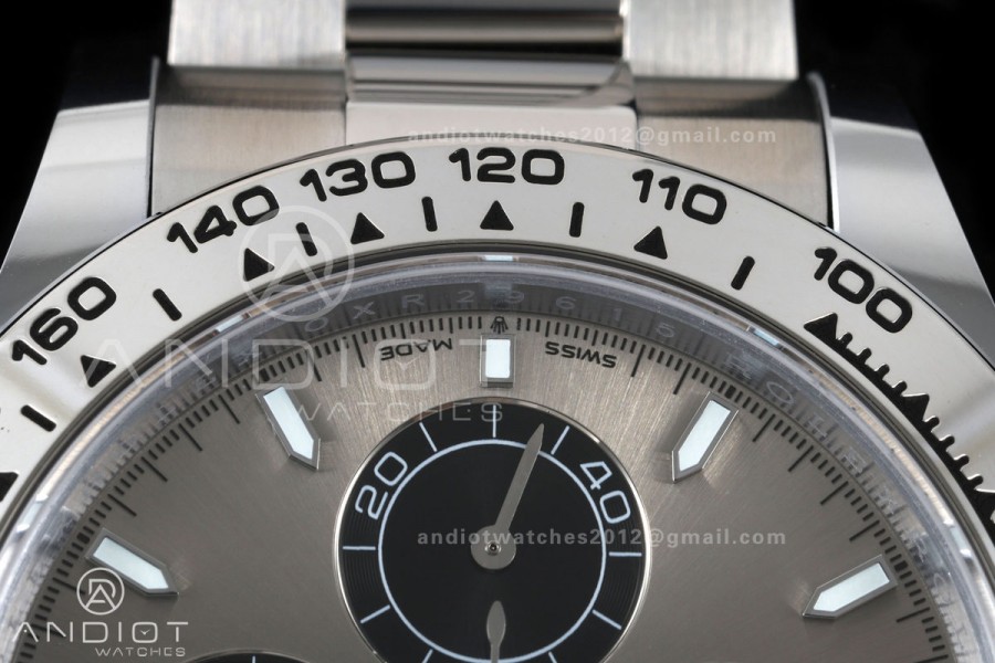 Daytona 126509 BTF 1:1 Best Edition Gray/Black Dial on SS Braclet DD4131 (Weighted)