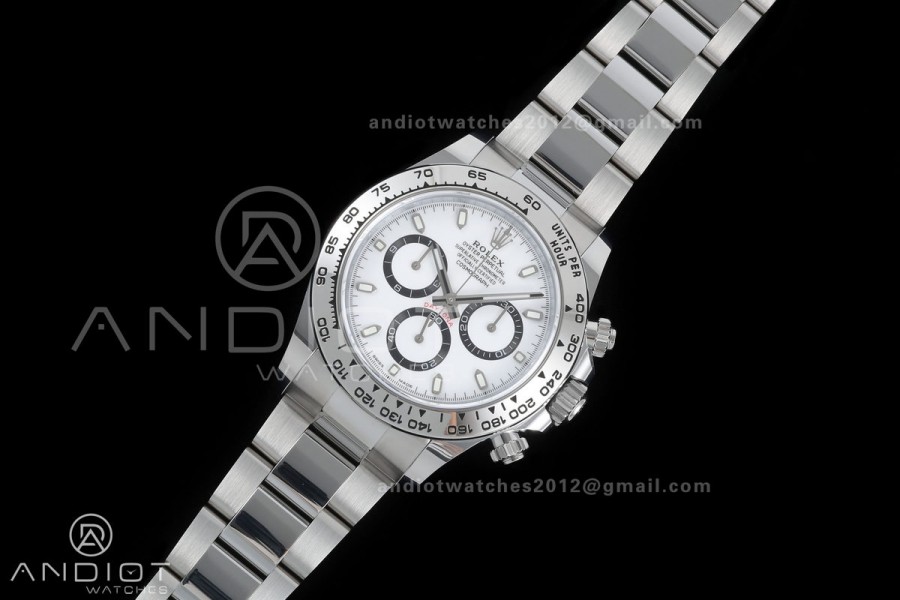 Daytona 126509 BTF 1:1 Best Edition White Dial on SS Braclet DD4131 (Weighted)