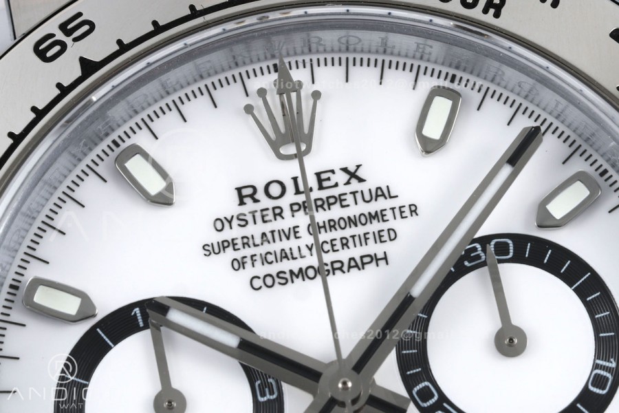 Daytona 126509 BTF 1:1 Best Edition White Dial on SS Braclet DD4131 (Weighted)