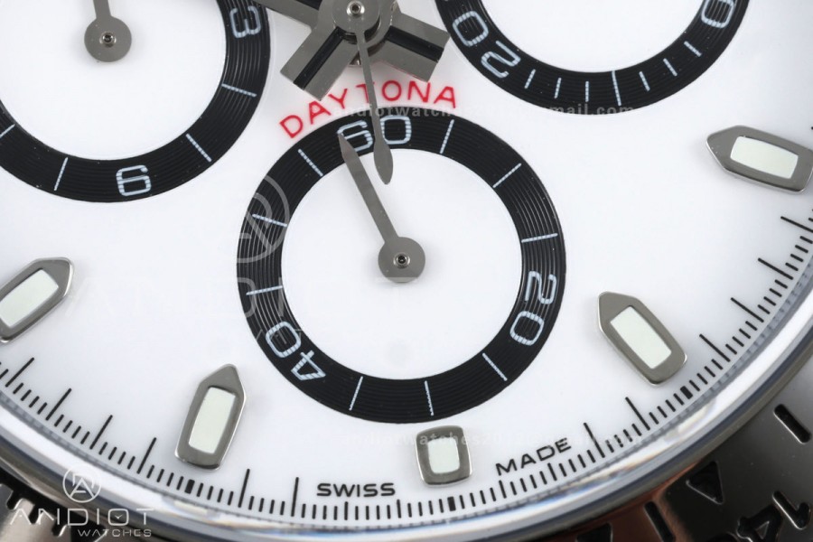 Daytona 126509 BTF 1:1 Best Edition White Dial on SS Braclet DD4131 (Weighted)