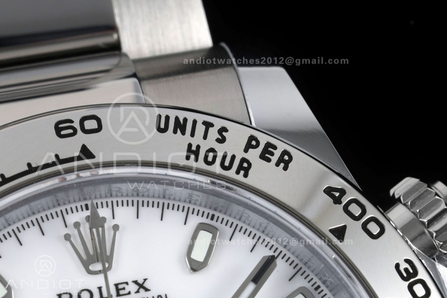 Daytona 126509 BTF 1:1 Best Edition White Dial on SS Braclet DD4131 (Weighted)