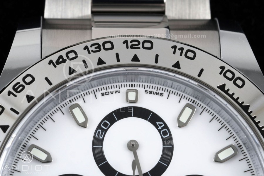 Daytona 126509 BTF 1:1 Best Edition White Dial on SS Braclet DD4131 (Weighted)