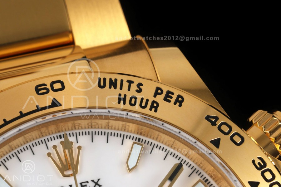 Daytona 126508 BTF 1:1 Best Edition White Dial on YG Braclet DD4131 (Weighted)