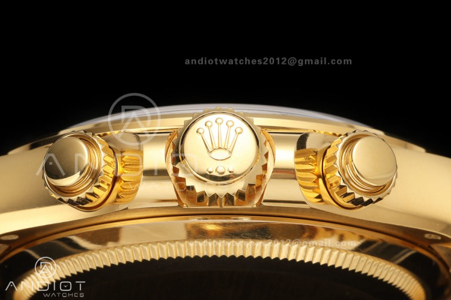 Daytona 126508 BTF 1:1 Best Edition White Dial on YG Braclet DD4131 (Weighted)