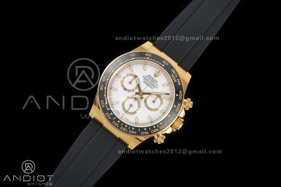 Daytona 126518 BTF 1:1 Best Edition White Dial on Oysterflex Strap DD4131 (Weighted)