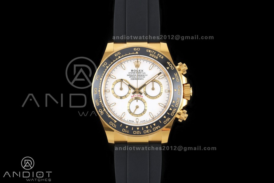 Daytona 126518 BTF 1:1 Best Edition White Dial on Oysterflex Strap DD4131 (Weighted)