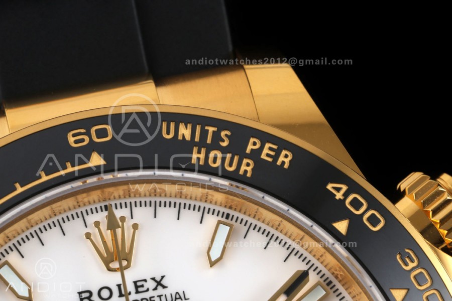 Daytona 126518 BTF 1:1 Best Edition White Dial on Oysterflex Strap DD4131 (Weighted)