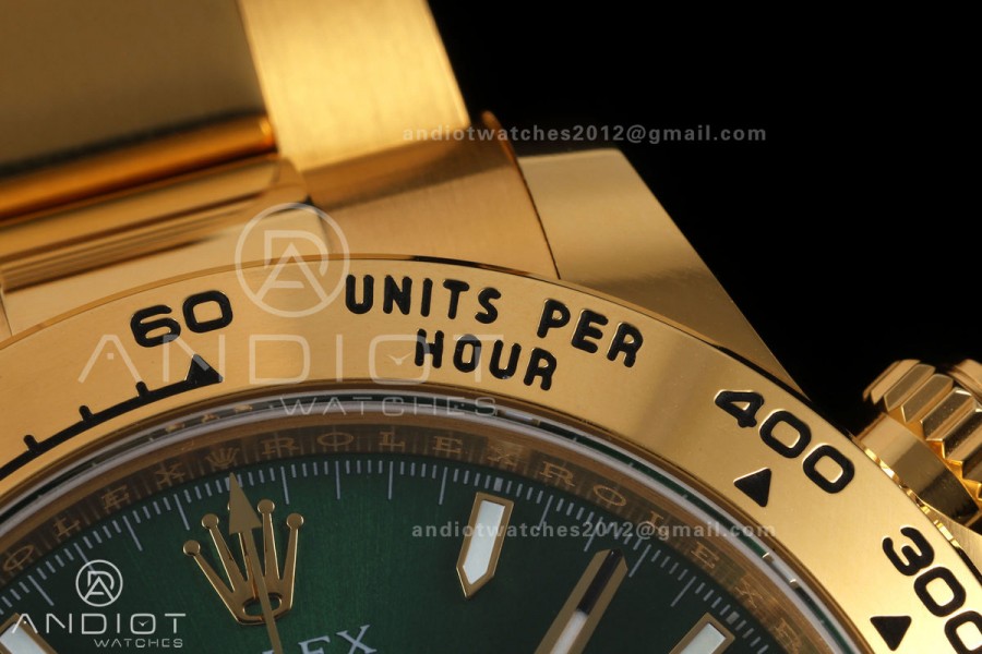 Daytona 126508 BTF 1:1 Best Edition Green/YG Dial on YG Braclet DD4131 (Weighted)