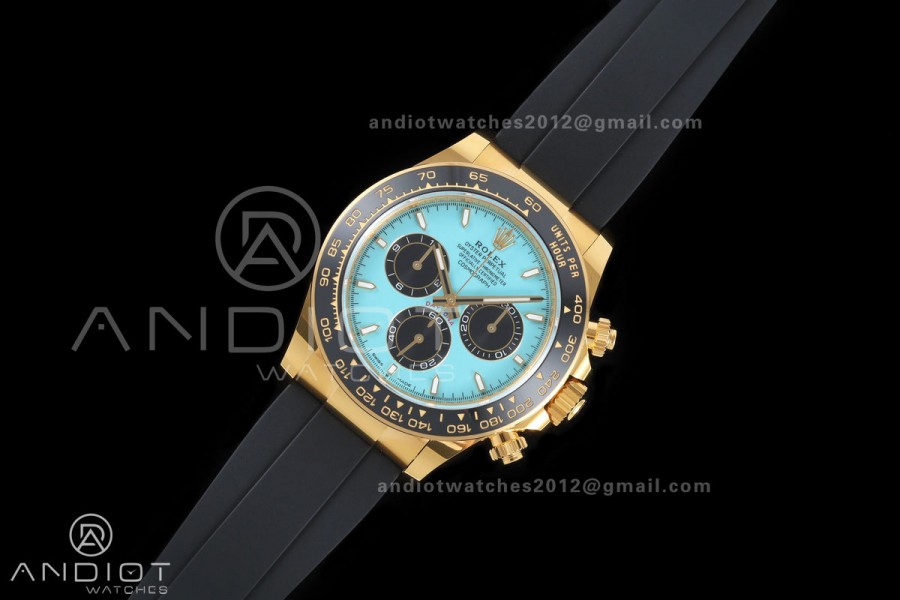 Daytona 126518 BTF 1:1 Best Edition Tiffany Dial on Oysterflex Strap DD4131 (Weighted)