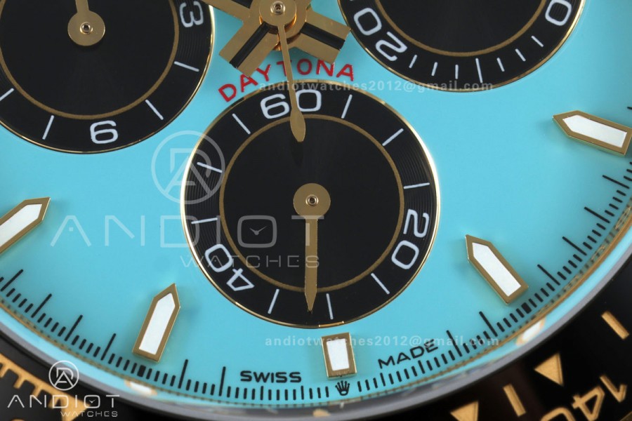 Daytona 126518 BTF 1:1 Best Edition Tiffany Dial on Oysterflex Strap DD4131 (Weighted)