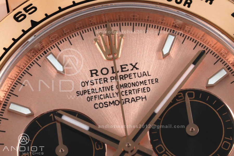 Daytona 126505 BTF 1:1 Best Edition RG/Black Dial on RG Braclet DD4131 (Weighted)