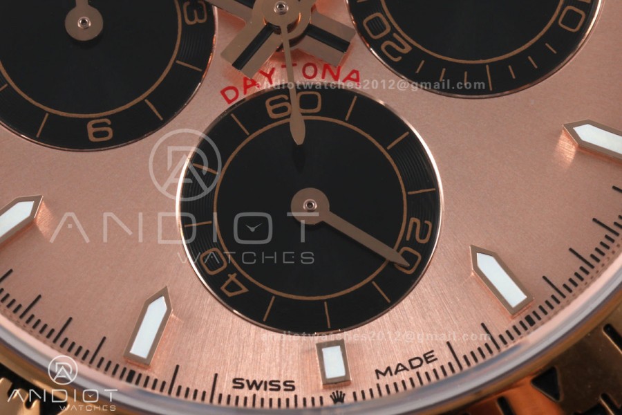 Daytona 126505 BTF 1:1 Best Edition RG/Black Dial on RG Braclet DD4131 (Weighted)