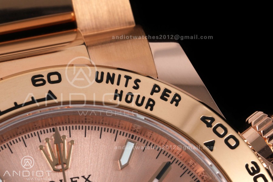 Daytona 126505 BTF 1:1 Best Edition RG/Black Dial on RG Braclet DD4131 (Weighted)