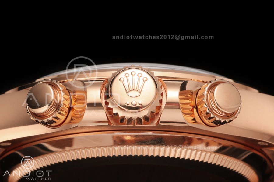 Daytona 126505 BTF 1:1 Best Edition RG/Black Dial on RG Braclet DD4131 (Weighted)