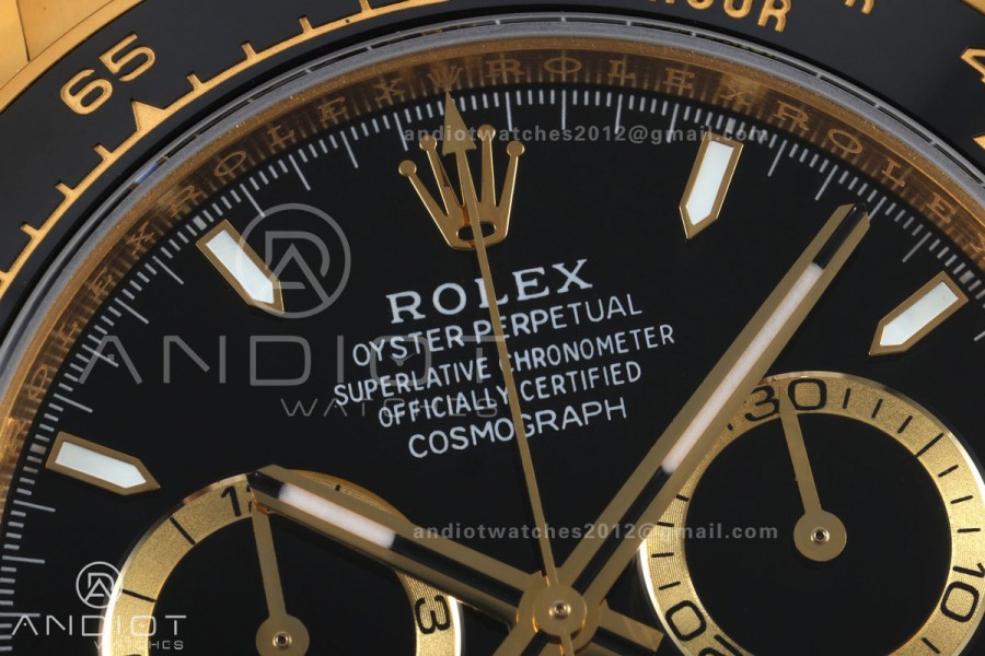 Daytona 126518 BTF 1:1 Best Edition Black Dial on Oysterflex Strap DD4131 (Weighted)