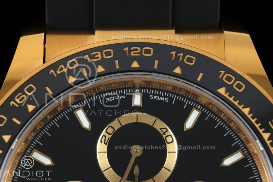 Daytona 126518 BTF 1:1 Best Edition Black Dial on Oysterflex Strap DD4131 (Weighted)