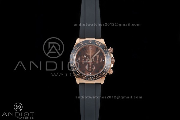 Daytona 116518 Gain Weight V11 QF 1:1 Best Edition Brown Dial Numeral Maker On Oysterflex Strap SH4130
