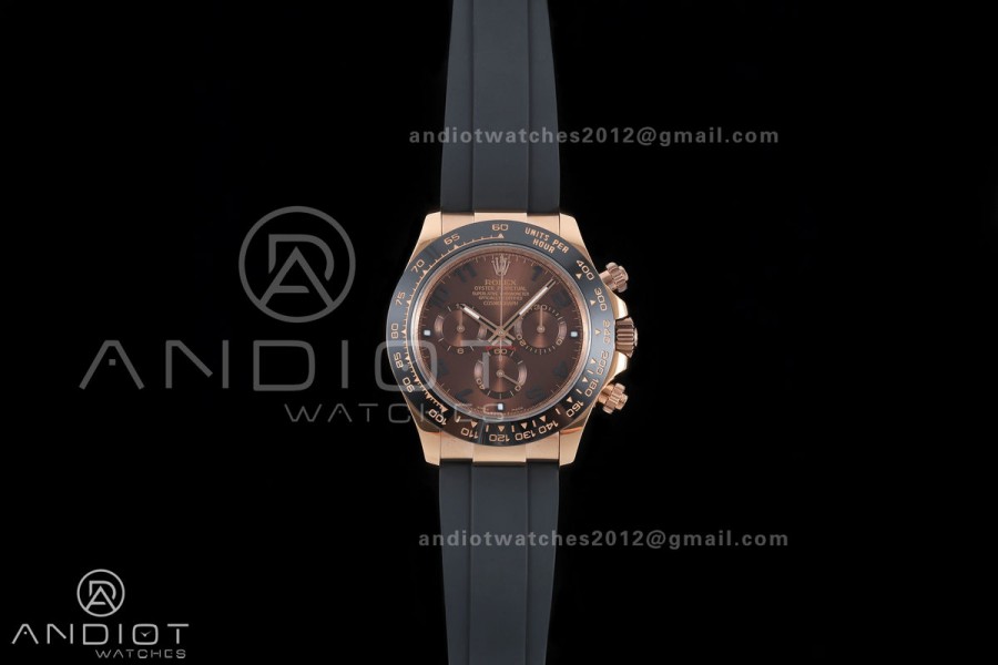 Daytona 116518 Gain Weight V11 QF 1:1 Best Edition Brown Dial Numeral Maker On Oysterflex Strap SH4130