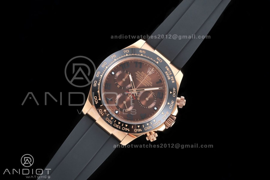 Daytona 116518 Gain Weight V11 QF 1:1 Best Edition Brown Dial Numeral Maker On Oysterflex Strap SH4130