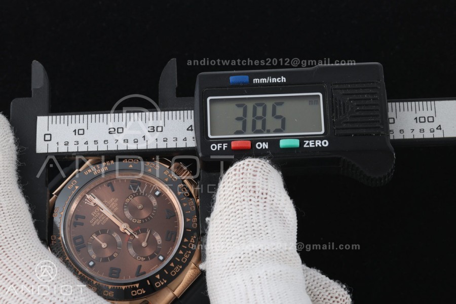 Daytona 116518 Gain Weight V11 QF 1:1 Best Edition Brown Dial Numeral Maker On Oysterflex Strap SH4130